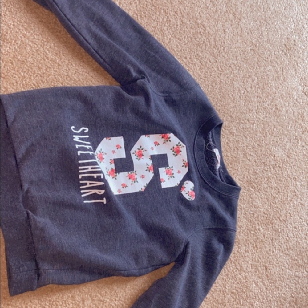 A long sleeve sweater (furry inside)